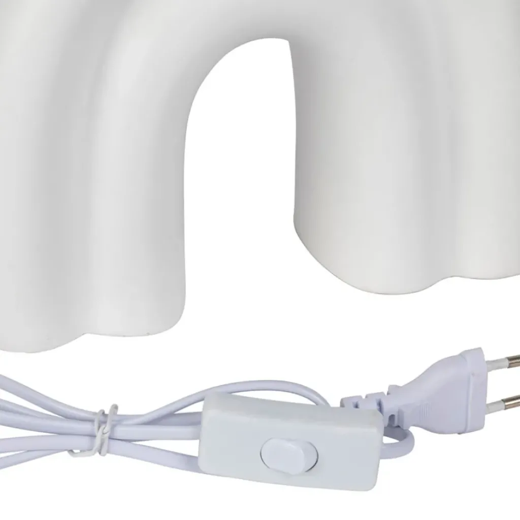 Fabrique de Styles Lampe en céramique et coton h32cm - Organic* Lampes À Poser