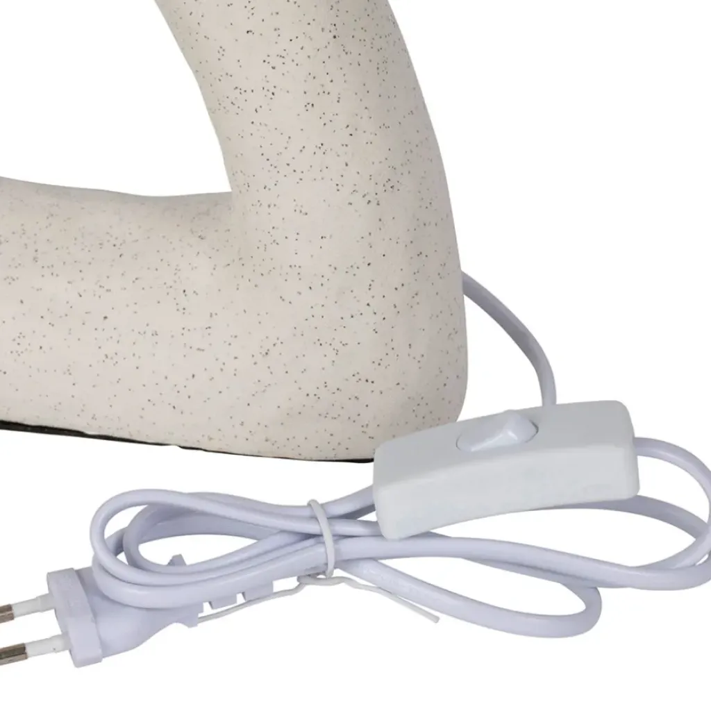 Fabrique de Styles Lampe en céramique et coton h38cm - Organic* Lampes À Poser