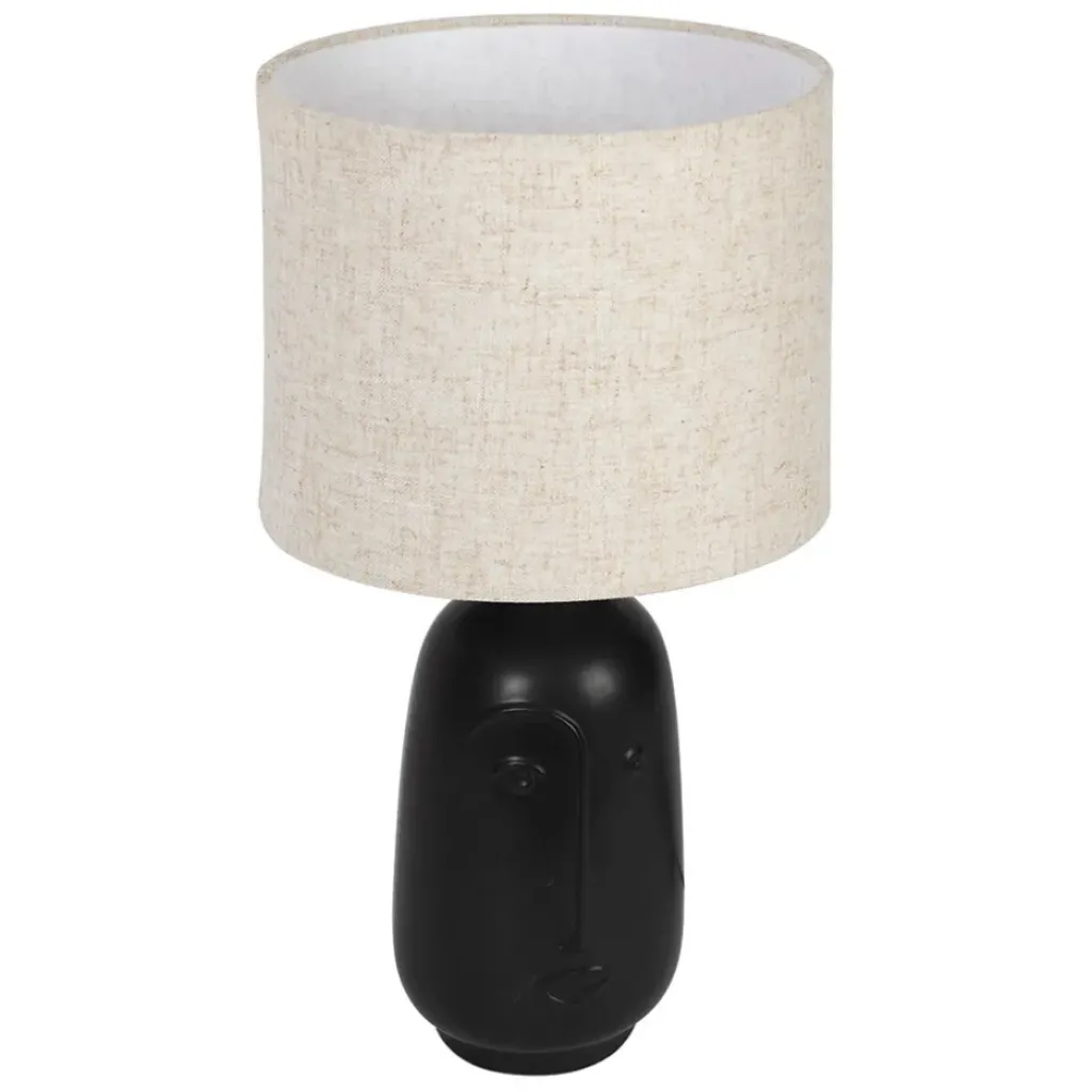 Fabrique de Styles Lampe en céramique et coton h41cm - Figura* Lampes À Poser