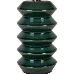 Fabrique de Styles Lampe en céramique émeraude et lin h40cm - Verda* Lampes À Poser