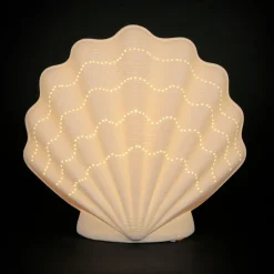 Fabrique de Styles Lampe en porcelaine h21.5cm - Coquillage* Lampes À Poser