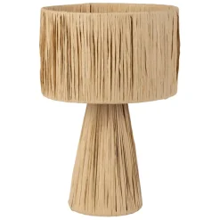 Fabrique de Styles Lampe en raphia et fer h30cm - Organic* Lampes À Poser