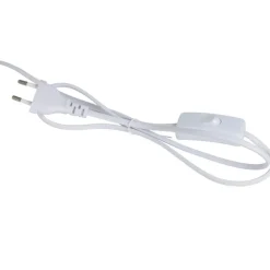 Fabrique de Styles Lampe en terre cuite et lin blanc h47cm - Tahra* Lampes À Poser