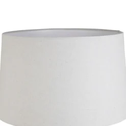 Fabrique de Styles Lampe en terre cuite et lin blanc h59cm - Tahra* Lampes À Poser
