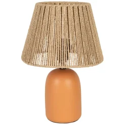 Fabrique de Styles Lampe en terre cuite mate et naturel h32cm - Nira* Lampes À Poser