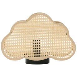 Fabrique de Styles Lampe nuage en bambou et fer h16.5cm - Songes*Enfant Déco