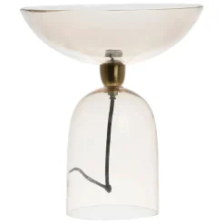 Fabrique de Styles Lampe ronde en verre h33.5cm - champart* Lampes À Poser