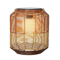 Fabrique de Styles Lanterne solaire en résine tressée h28cm*Enfant Luminaires|Jardin