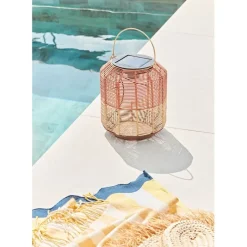 Fabrique de Styles Lanterne solaire en résine tressée h28cm*Enfant Luminaires|Jardin