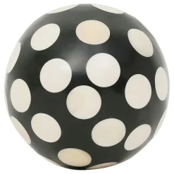 Fabrique de Styles Lot de 6 boules décoratives en résine noir et blanc d10cm - Etnik* Petits Objets Déco