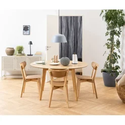 Fabrique de Styles Lot de 2 chaises de salle à manger en chêne - Roxy* Chaises