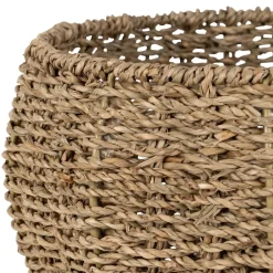 Fabrique de Styles Lot de 2 corbeille pommes en jonc de mer naturel et vert - Les Fruits* Paniers Et Corbeilles