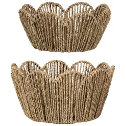 Fabrique de Styles Lot de 2 corbeilles en jonc de mer - Chaumière* Paniers Et Corbeilles