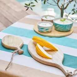 Fabrique de Styles Lot de 2 planches a découper en manguier - Eté A La Mer* Planches À Découper