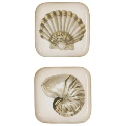 Fabrique de Styles Lot de 2 plateau en fer et doré - bordemer* Plateaux