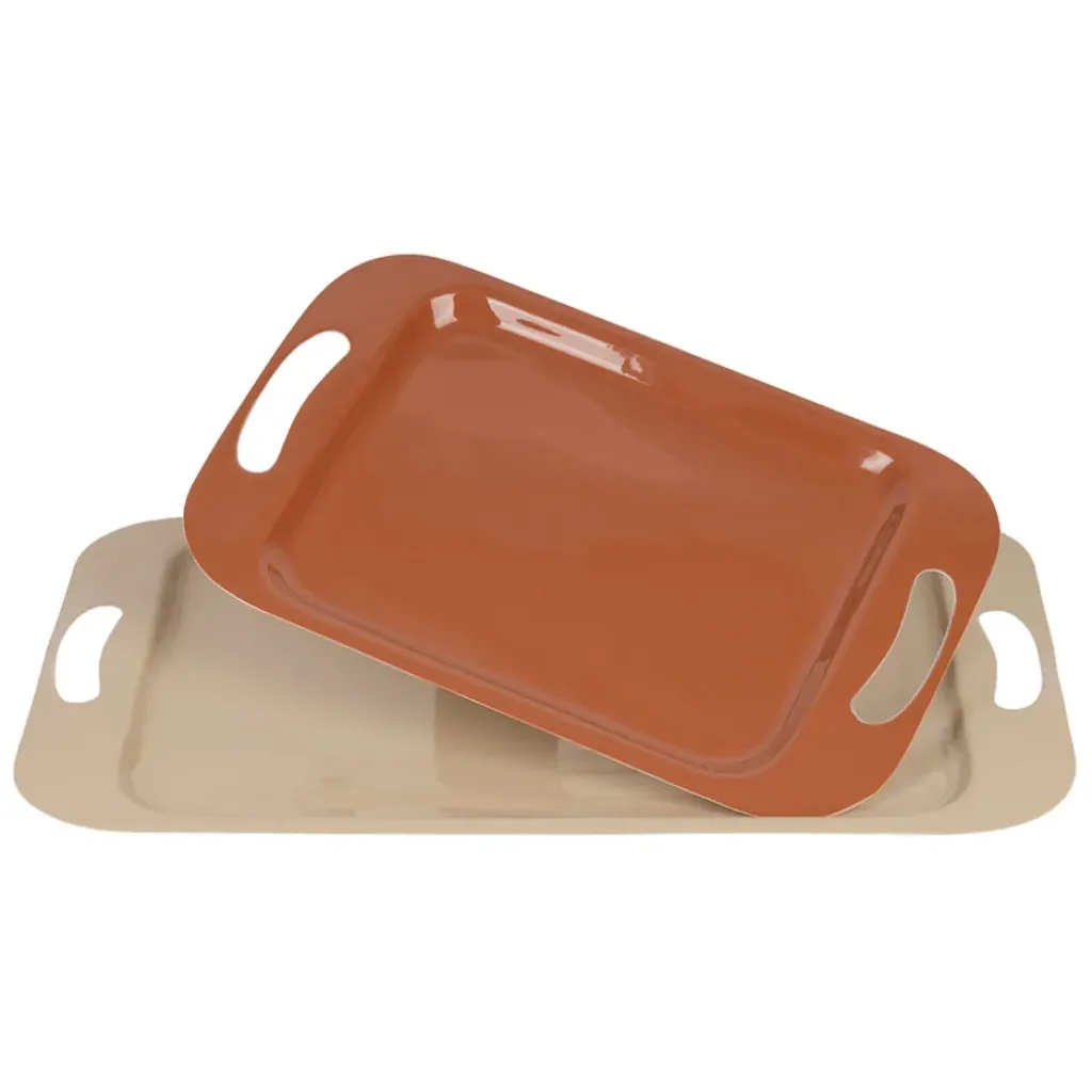 Fabrique de Styles Lot de 2 plateaux en fer - Klosen* Plateaux