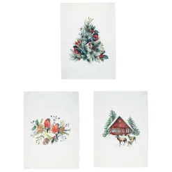 Fabrique de Styles Lot de 3 torchons en coton - Chalet* Torchons, Tabliers Et Maniques