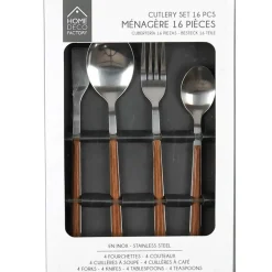Fabrique de Styles Menagere effet bois 16 pieces* Ménagères