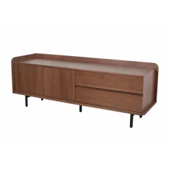 Fabrique de Styles Meuble TV en placage noyer 150x55cm - Gino* Meubles Tv