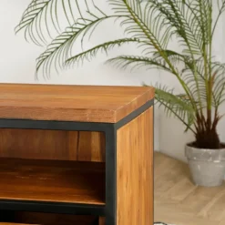 Fabrique de Styles Meuble TV en teck massif 3 tiroirs L150cm - Alix* Meubles Tv