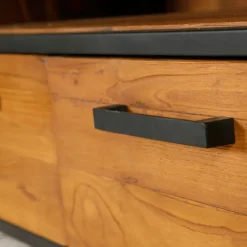 Fabrique de Styles Meuble TV en teck massif 3 tiroirs L150cm - Alix* Meubles Tv