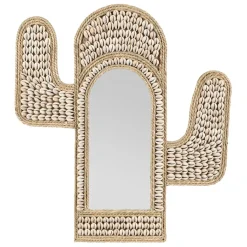 Fabrique de Styles Miroir cactus en coquillage 40x45cm - Cauri* Miroirs