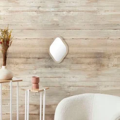 Fabrique de Styles Miroir losange en bois clair 25x34cm - Elio* Miroirs