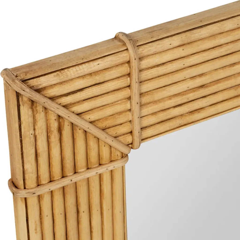 Fabrique de Styles Miroir rectangle en bambou 50x80cm - Owari* Miroirs