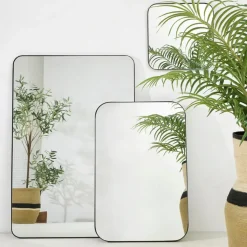 Fabrique de Styles Miroir rectangle en fer h92.5cm - Kerian* Miroirs
