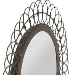 Fabrique de Styles Miroir rond en fer D31cm - Lore* Miroirs