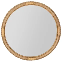 Fabrique de Styles Miroir rond en sapin d53cm - Trappeur* Miroirs
