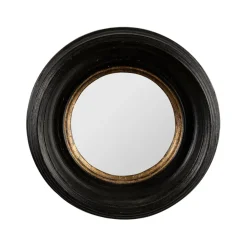 Fabrique de Styles Miroir rond oeil de sorciere noir et doré d16cm - Aureol* Miroirs