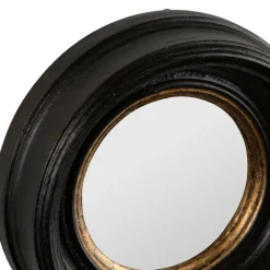 Fabrique de Styles Miroir rond oeil de sorciere noir et doré d16cm - Aureol* Miroirs