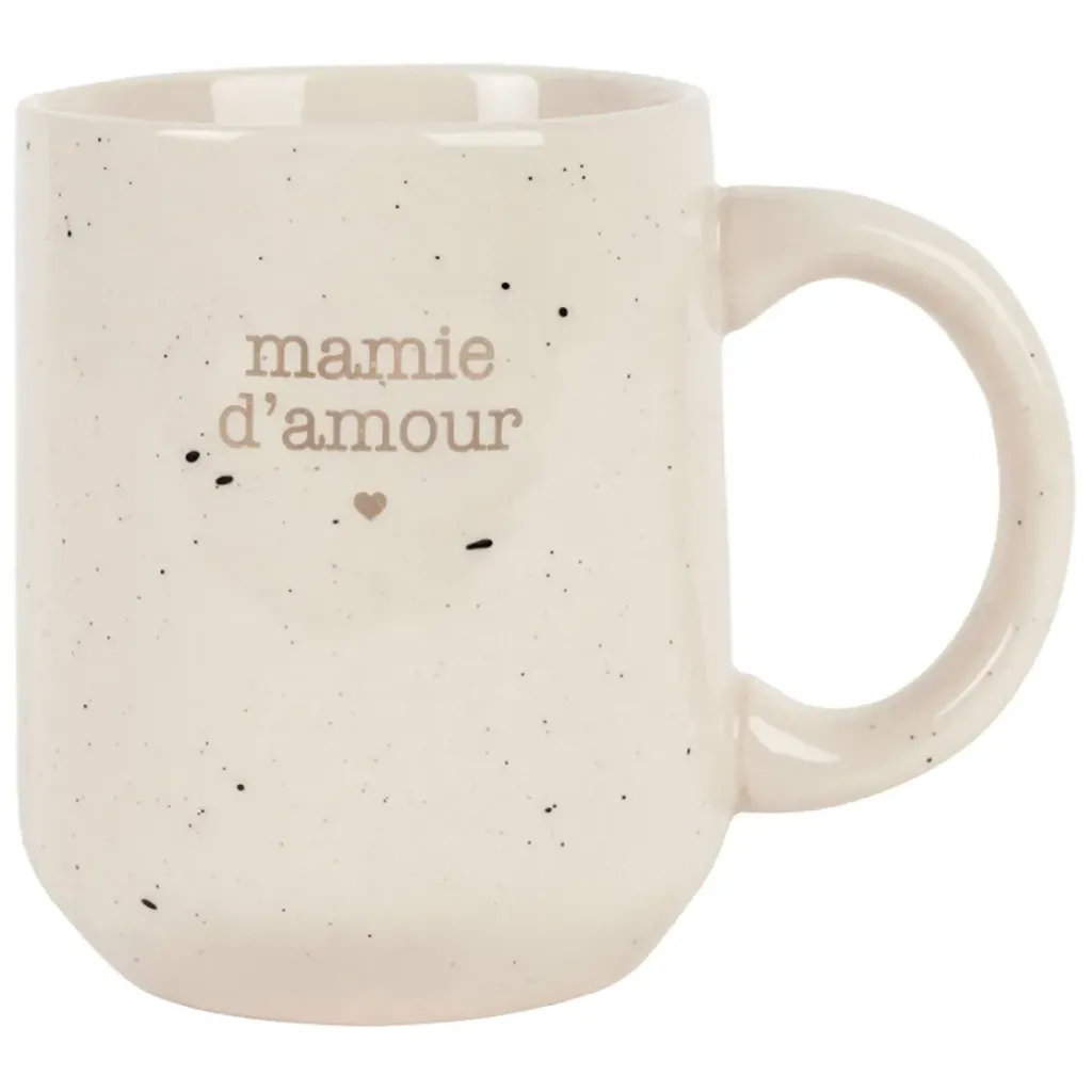 Fabrique de Styles Mug Mamie en grès moucheté 35cl - Bonheur Étoilé* Tasses Et Mugs