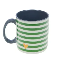 Fabrique de Styles Mug rayé et blanc en porcelaine - Ella* Tasses Et Mugs