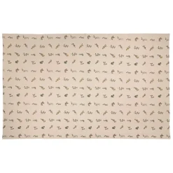 Fabrique de Styles Nappe en coton naturel et vert 230x160cm - Juline* Nappes