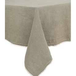 Fabrique de Styles Nappe venise 160x160cm en lin lave* Nappes