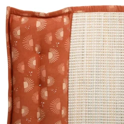 Fabrique de Styles Natte de plage avec coussin et écru - sweet leaves* Draps De Plage Et Foutas