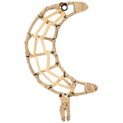 Fabrique de Styles Patere lune en rotin et fer - Famille* Patères