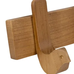 Fabrique de Styles Patère 3 crochets oiseau en acajou blanc 30x11cm - Campagne* Patères