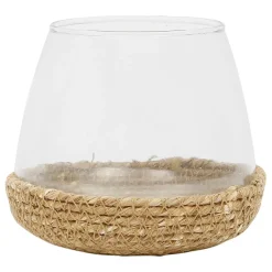 Fabrique de Styles Photophore en jute et verre - ourea* Photophores, Bougeoirs Et Lanternes