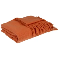 Fabrique de Styles Plaid avec franges en tissu 170x130cm - Klosen* Plaids