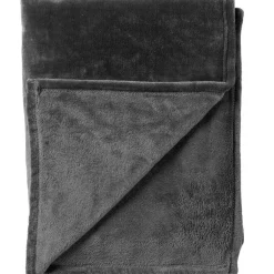 Fabrique de Styles Plaid charlie 200x220cm charcoal gray gris fonce* Plaids