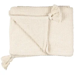 Fabrique de Styles Plaid en coton nid d'abeille 170x130cm - Beezz* Plaids