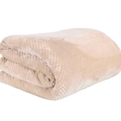 Fabrique de Styles Plaid nid abeille en sherpa xxl 180x220cm* Plaids