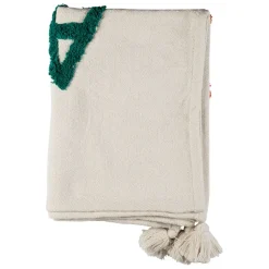 Fabrique de Styles Plaid tufté amour en coton 170x130cm - Famille* Plaids