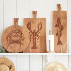 Fabrique de Styles Planche a découper poisson en acacia 20x70cm - Dalbert* Planches À Découper