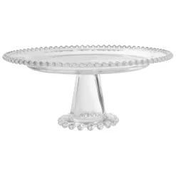 Fabrique de Styles Plat sur pied en verre - perloa* Plats Et Saladiers