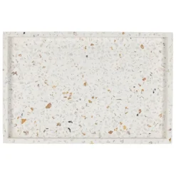 Fabrique de Styles Plateau en ciment et pierre écru 29x19cm - Aurore* Plateaux