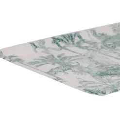 Fabrique de Styles Plateau en fer écru et palmiers émeraude 30x20cm - Mocoa* Plateaux